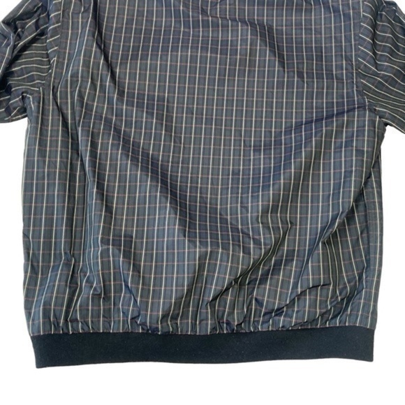 Brooks Brothers Golf Jacket Mens Sz L Black Plaid Vintage Country Club Pullover - Picture 8 of 16